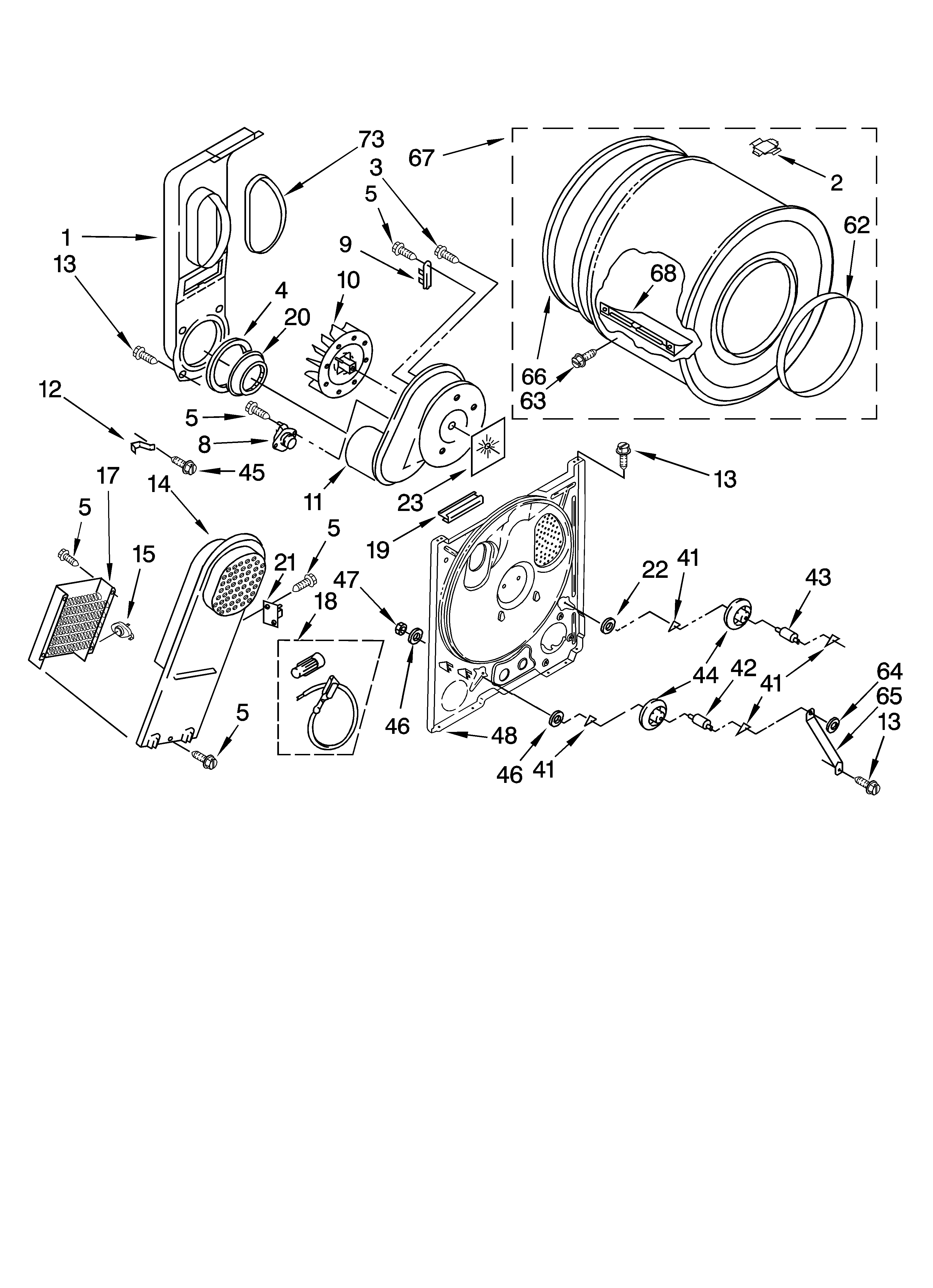 Kenmore 11066112500 bulkhead parts, optional parts (not included) diagram