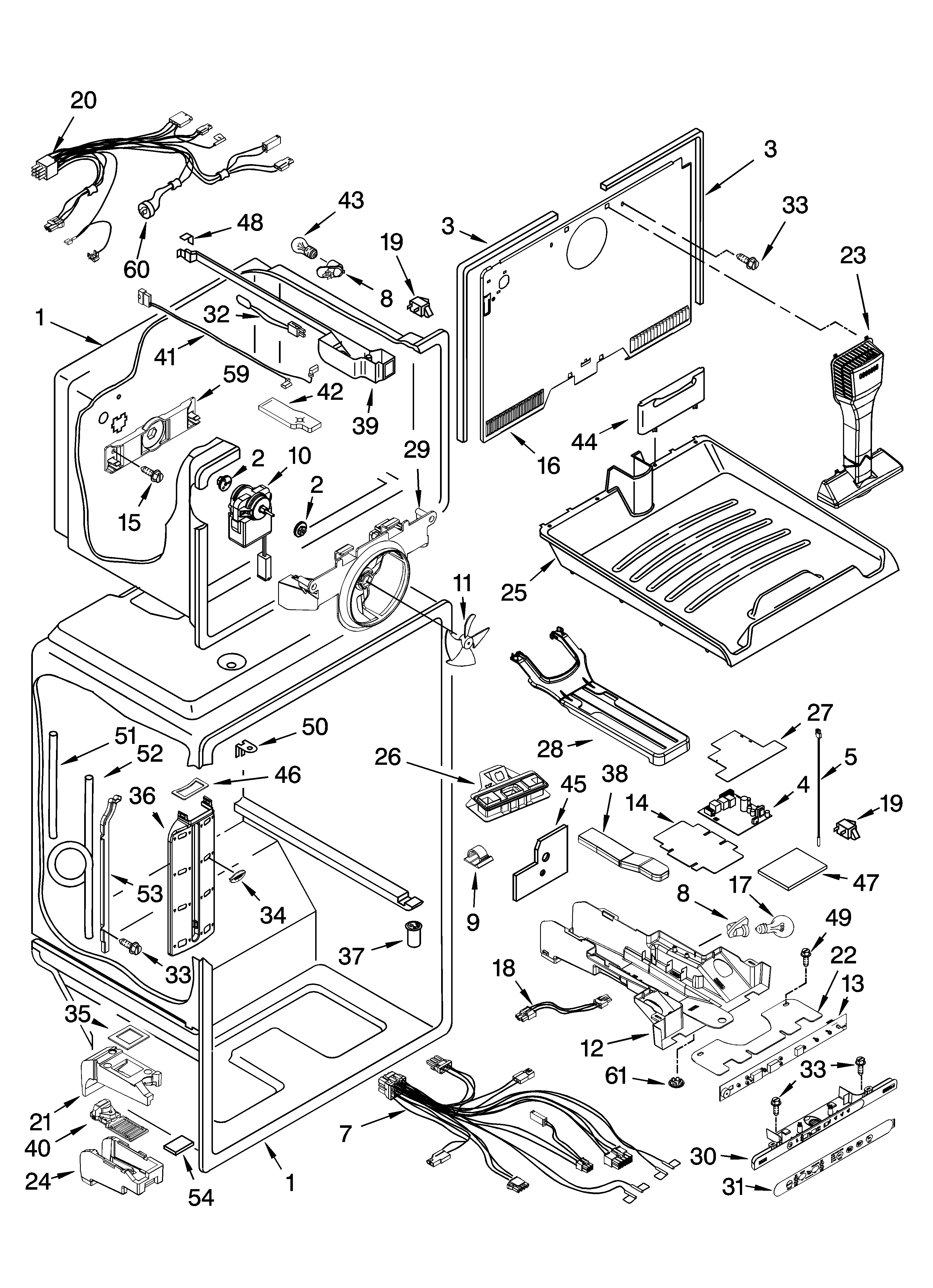 Kenmore Elite 10674216402 liner parts diagram