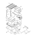 Kenmore 10674262402 shelf parts diagram