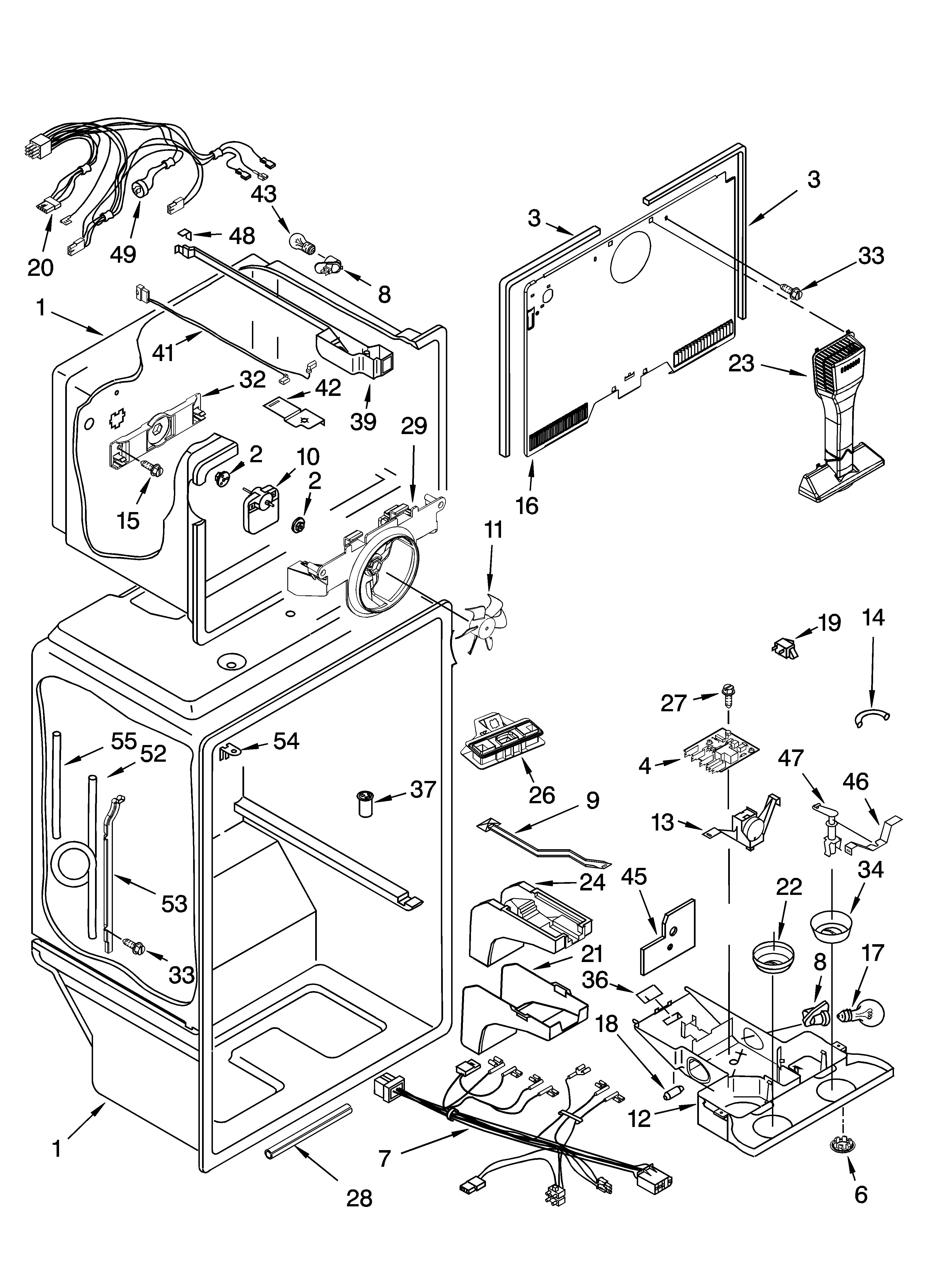 Kenmore 10676239402 liner parts diagram