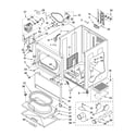 Kenmore Elite 11065064500 cabinet parts diagram