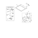Kenmore Elite 11065064500 dryer top parts, optional parts (not included) diagram
