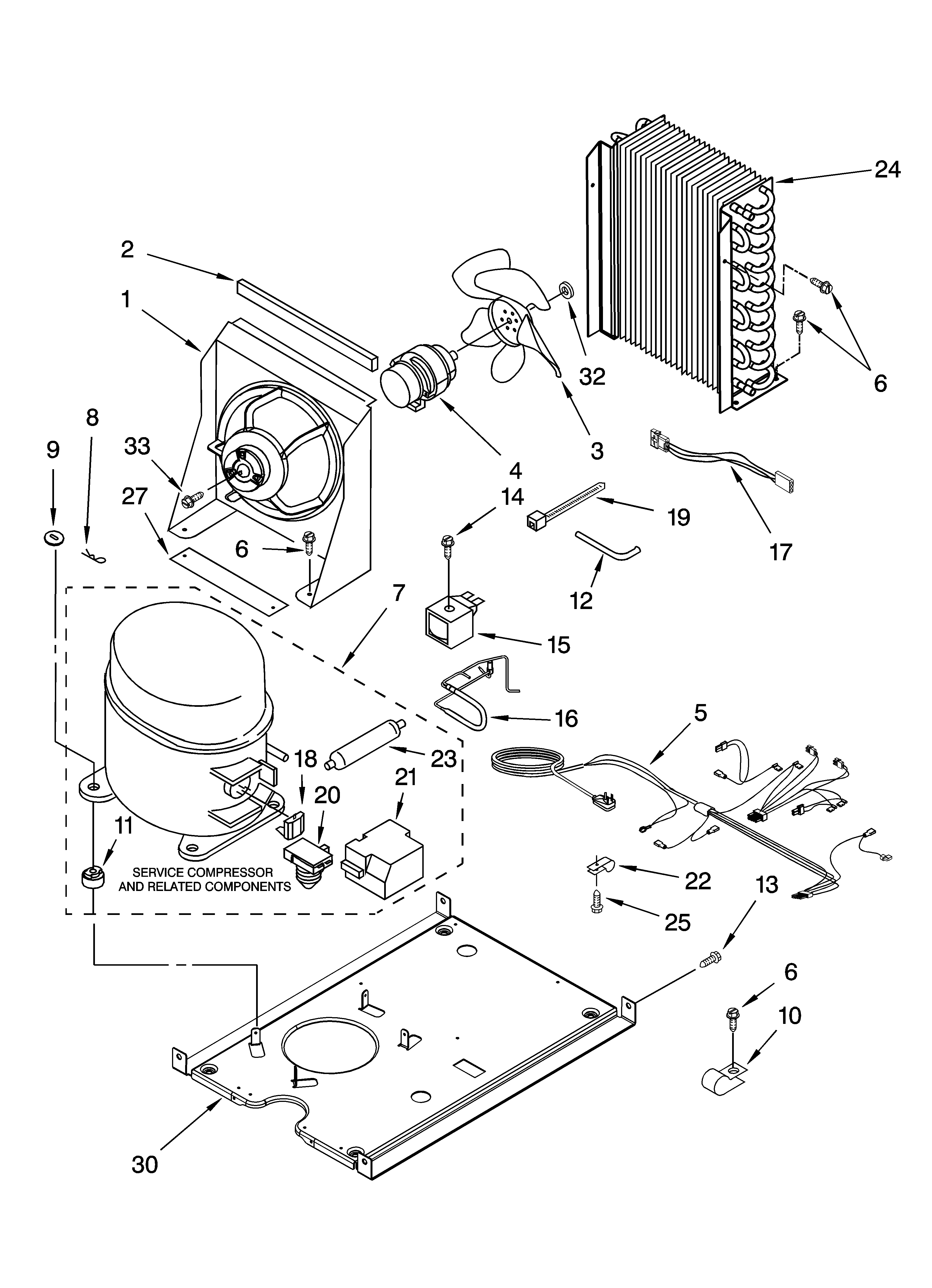 Kenmore 10689483997 unit parts, optional parts diagram