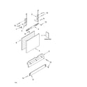 Kenmore 66516029402 door and panel parts diagram