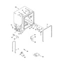 Kenmore 66517034402 tub and frame parts diagram