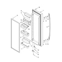 Kenmore Elite 10655602400 refrigerator door parts diagram