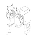 Kenmore Elite 11045088401 top and cabinet parts diagram