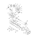 Kenmore 10655422501 motor and ice container parts diagram