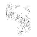 Kenmore 11046472501 tub and basket parts, optional parts (not included) diagram