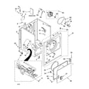 Kenmore 11076524501 cabinet parts diagram