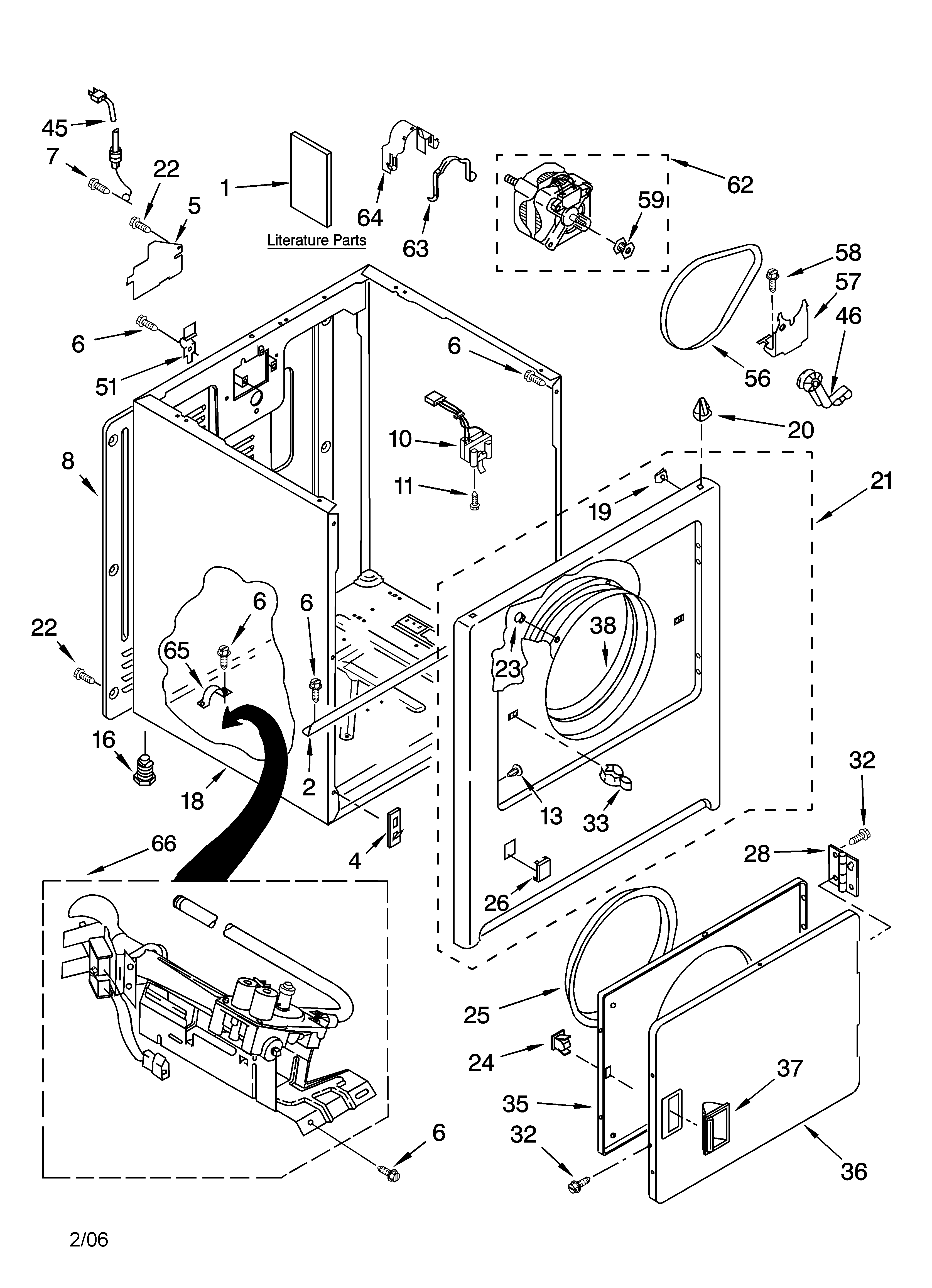 Kenmore 11076872501 cabinet parts diagram