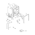 Kenmore 66517012403 tub and frame parts diagram