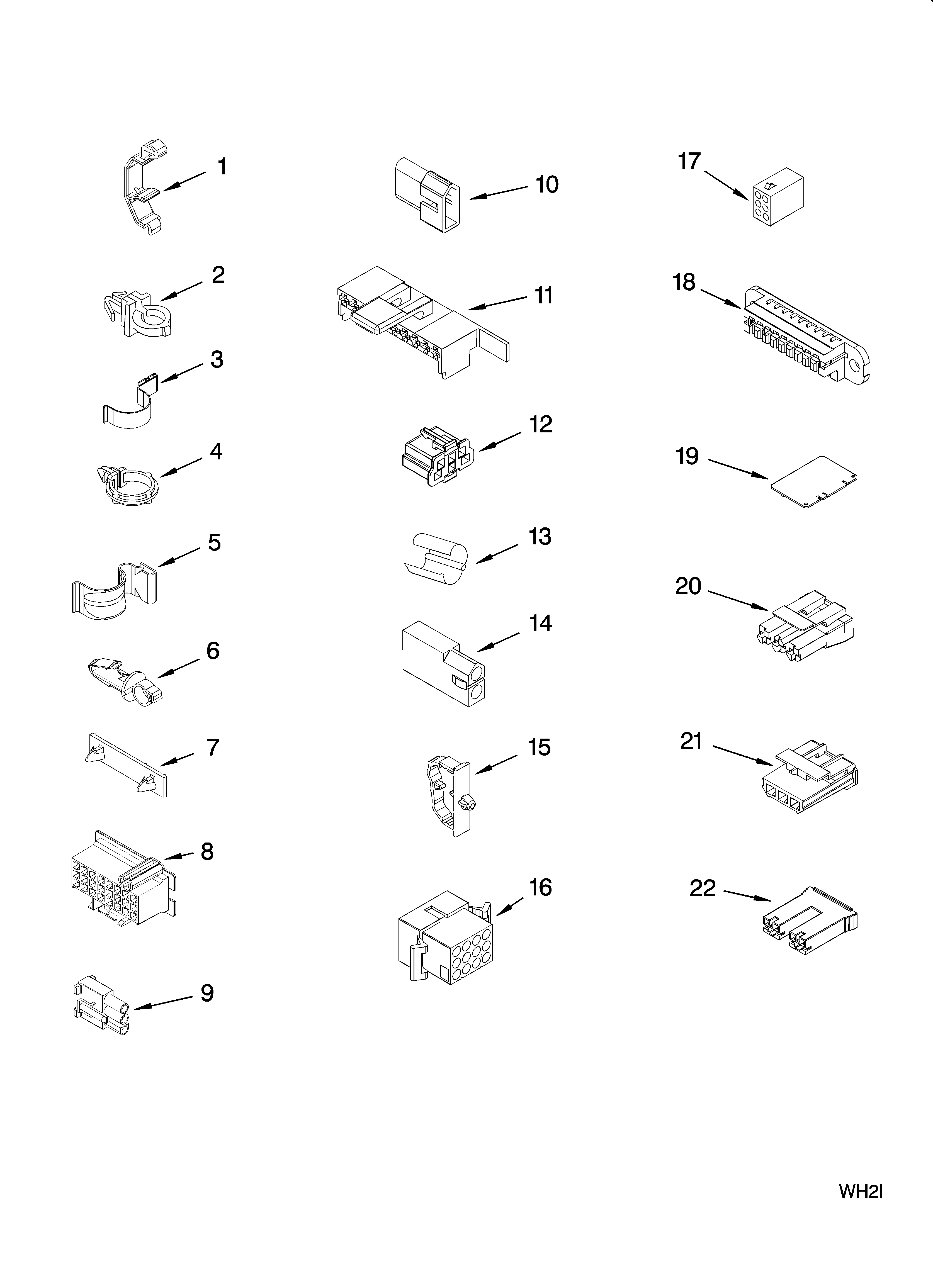 Kenmore Elite 11026924503 wiring harness parts diagram