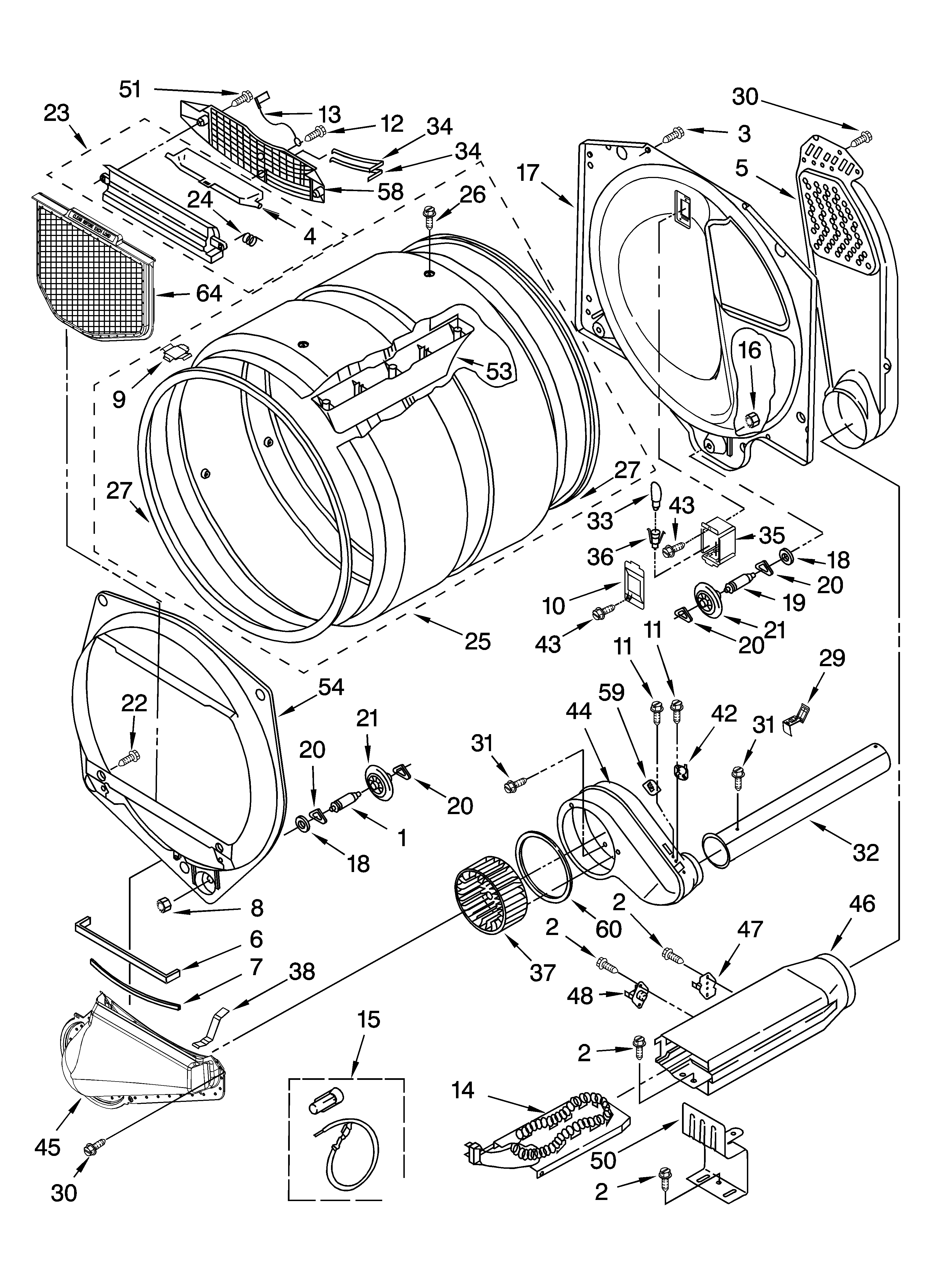 Kenmore Elite 11066924501 bulkhead parts, optional parts (not included) diagram