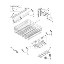Kenmore Elite 66513764K600 upper rack and track parts diagram