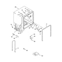 Kenmore 66516223503 tub and frame parts diagram