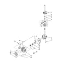 Kenmore 11088752796 brake, clutch, gearcase, motor and pump parts diagram