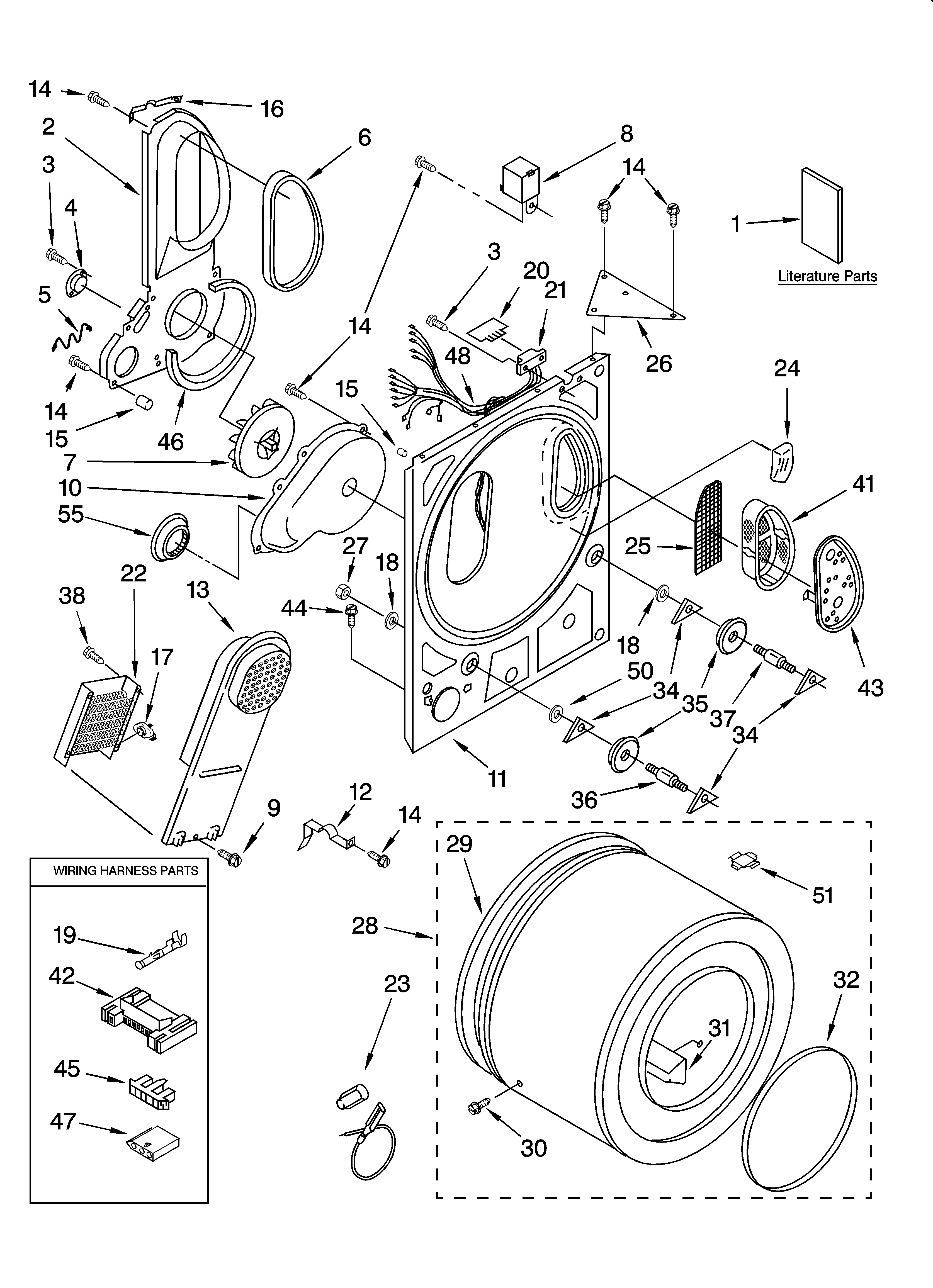Kenmore 11084722401 bulkhead parts diagram