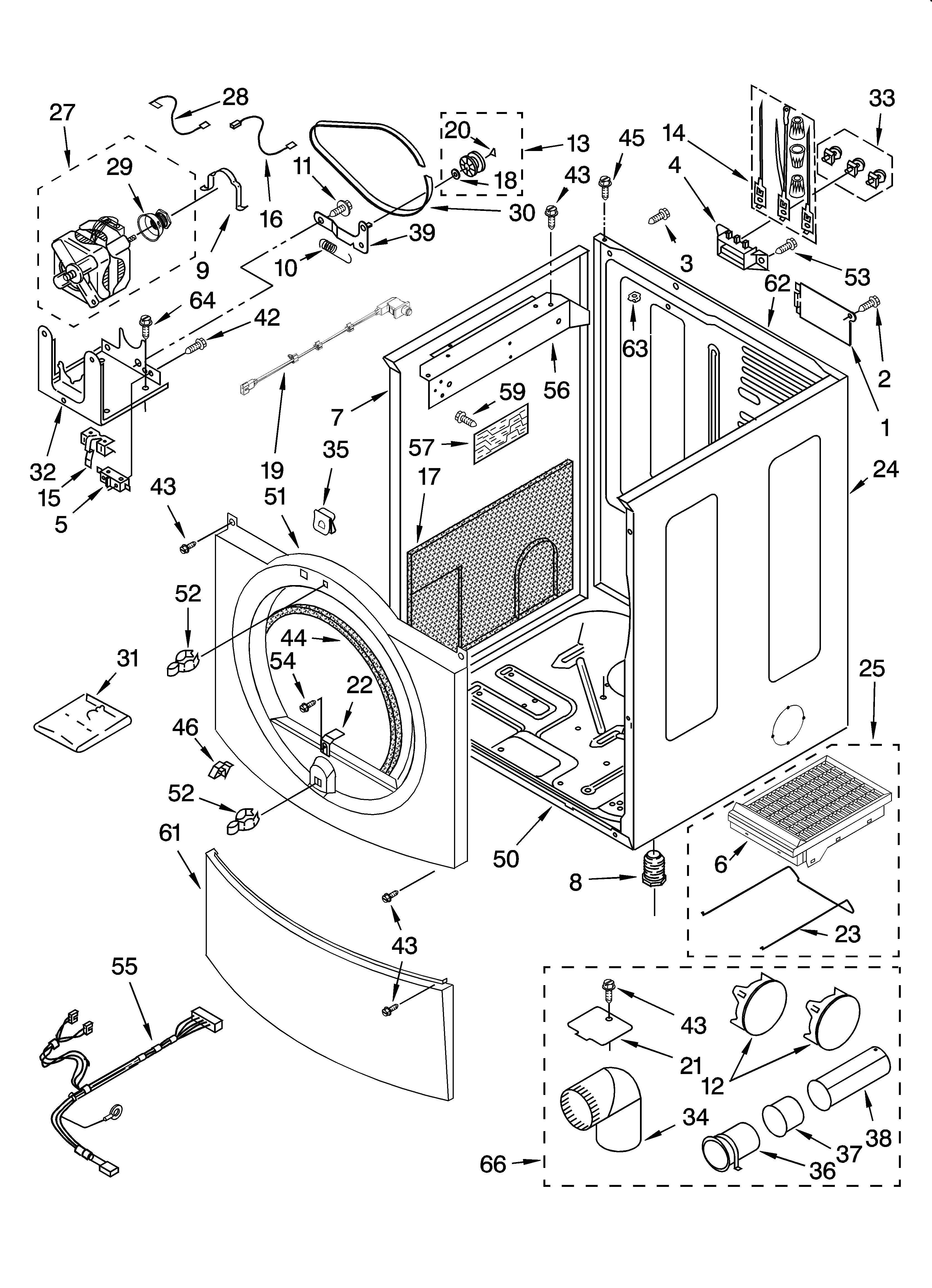 Kenmore Elite 11085872401 cabinet parts diagram