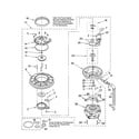 Kenmore 66513593K600 pump and motor parts diagram