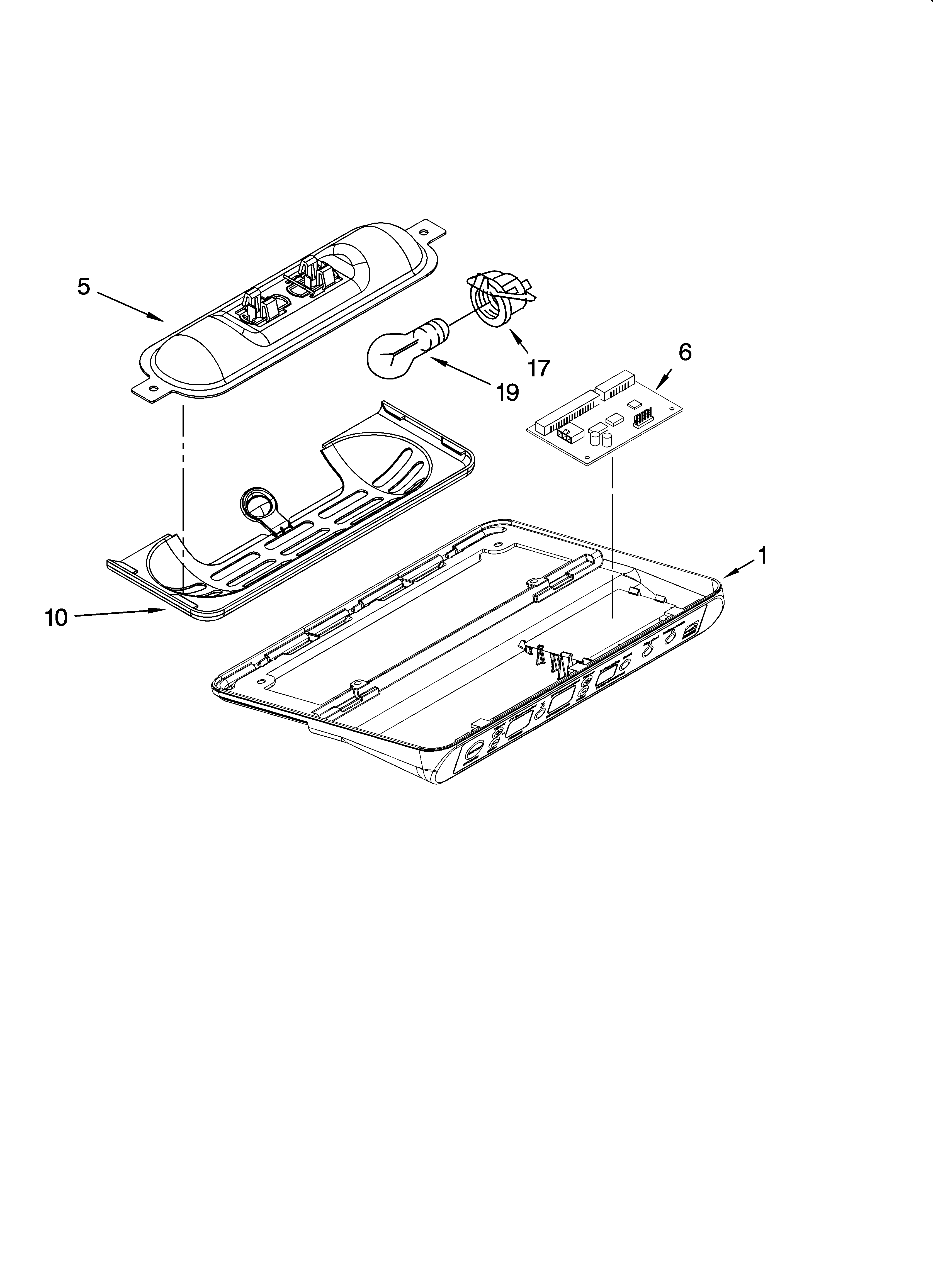 Kenmore Elite 10644022600 control parts diagram