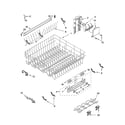 Kenmore Elite 66513783K601 upper rack and track parts diagram