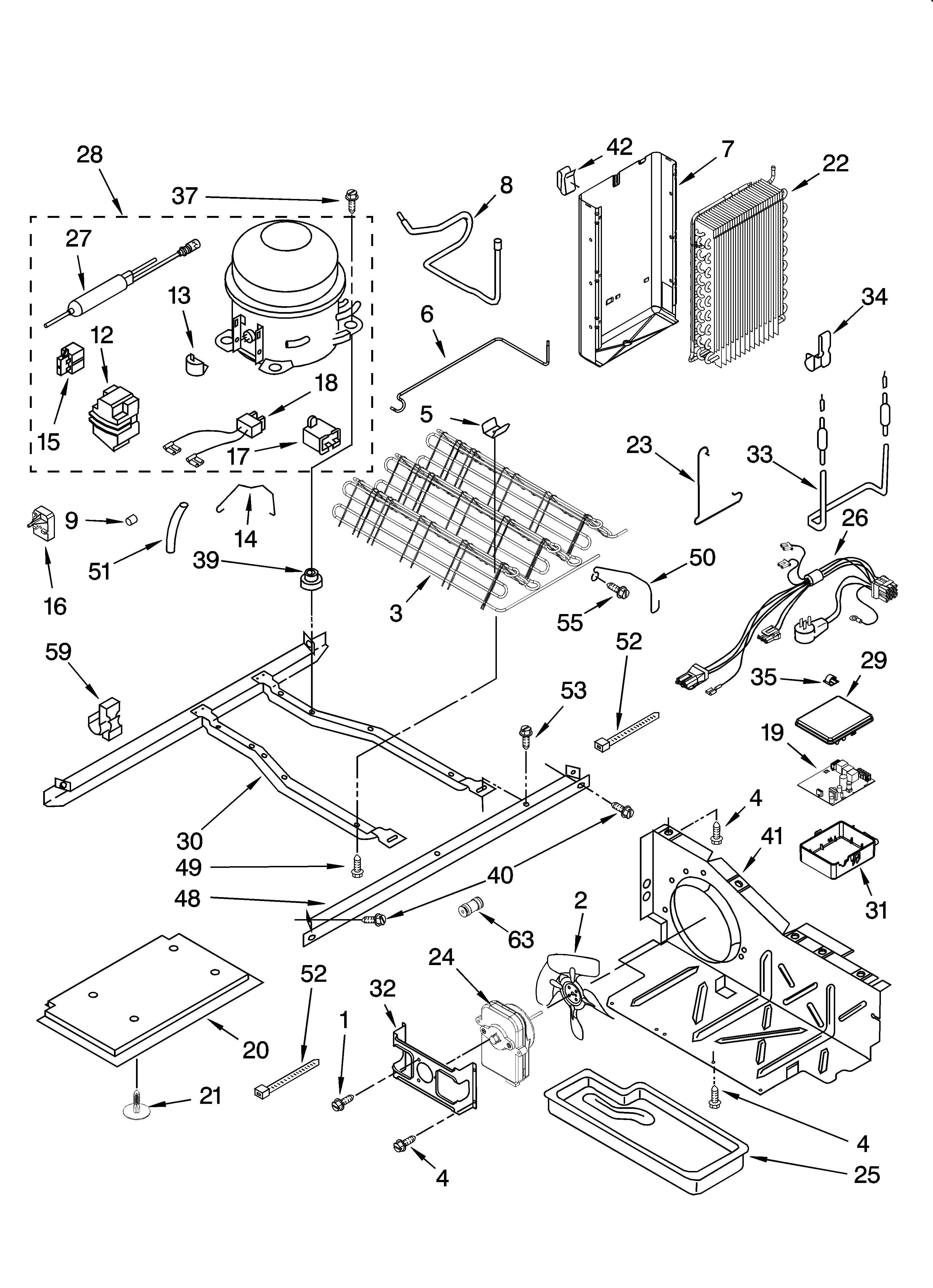 Kenmore Elite 10656683502 unit parts diagram