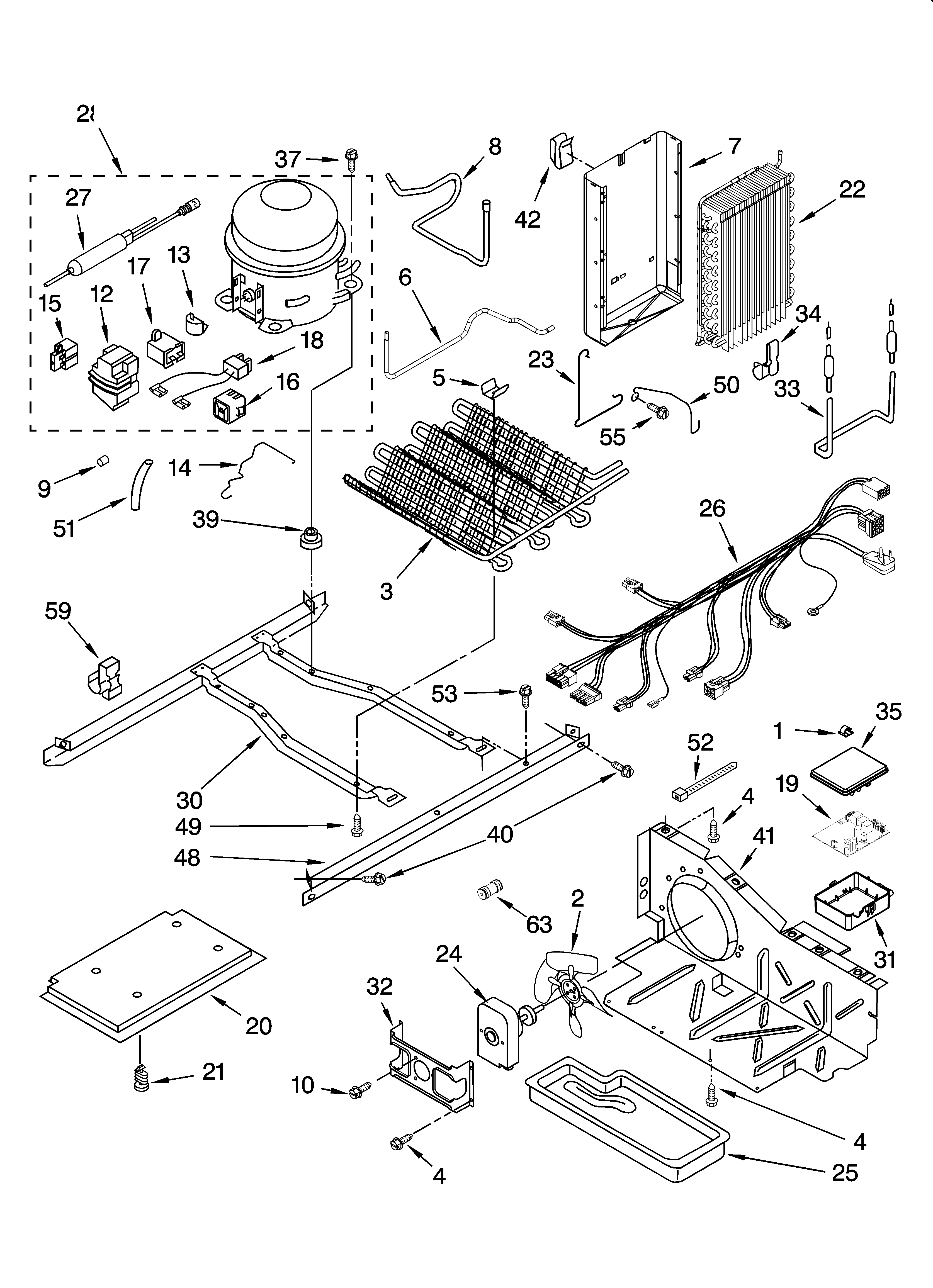 Kenmore 10657963700 unit parts diagram