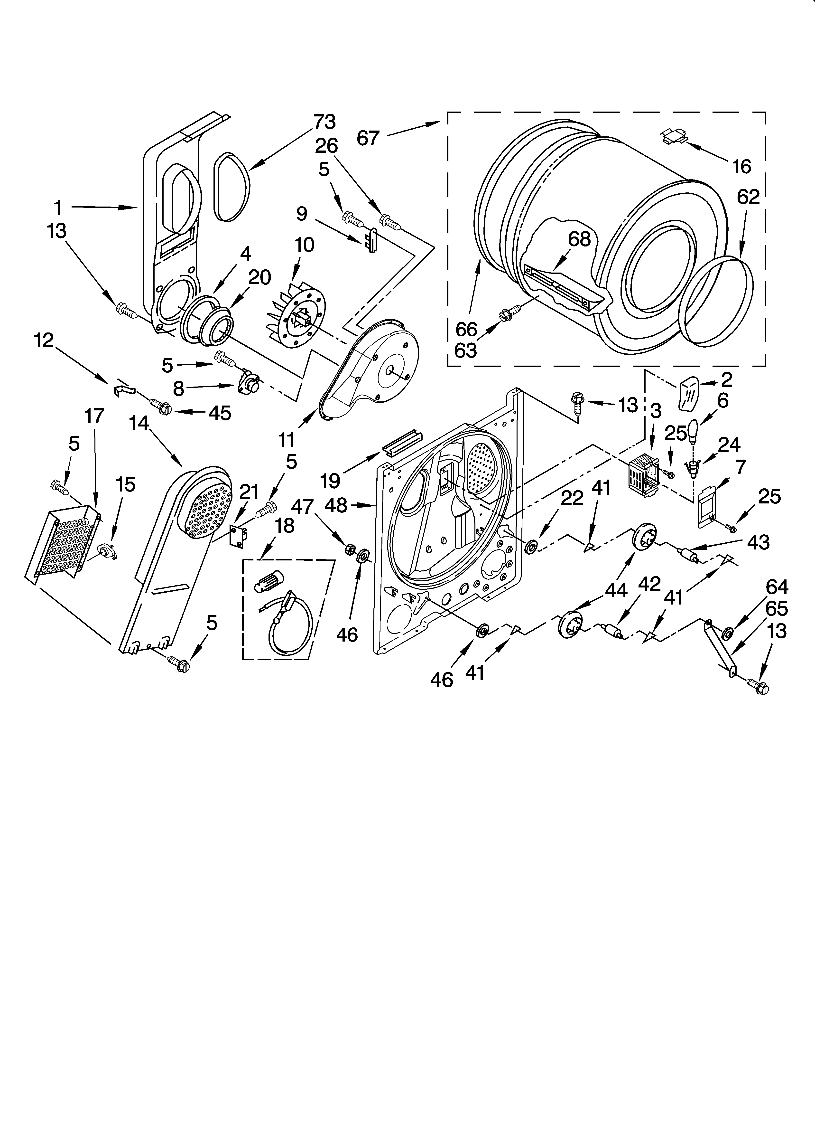 Kenmore 11067652600 bulkhead parts, optional parts (not included) diagram
