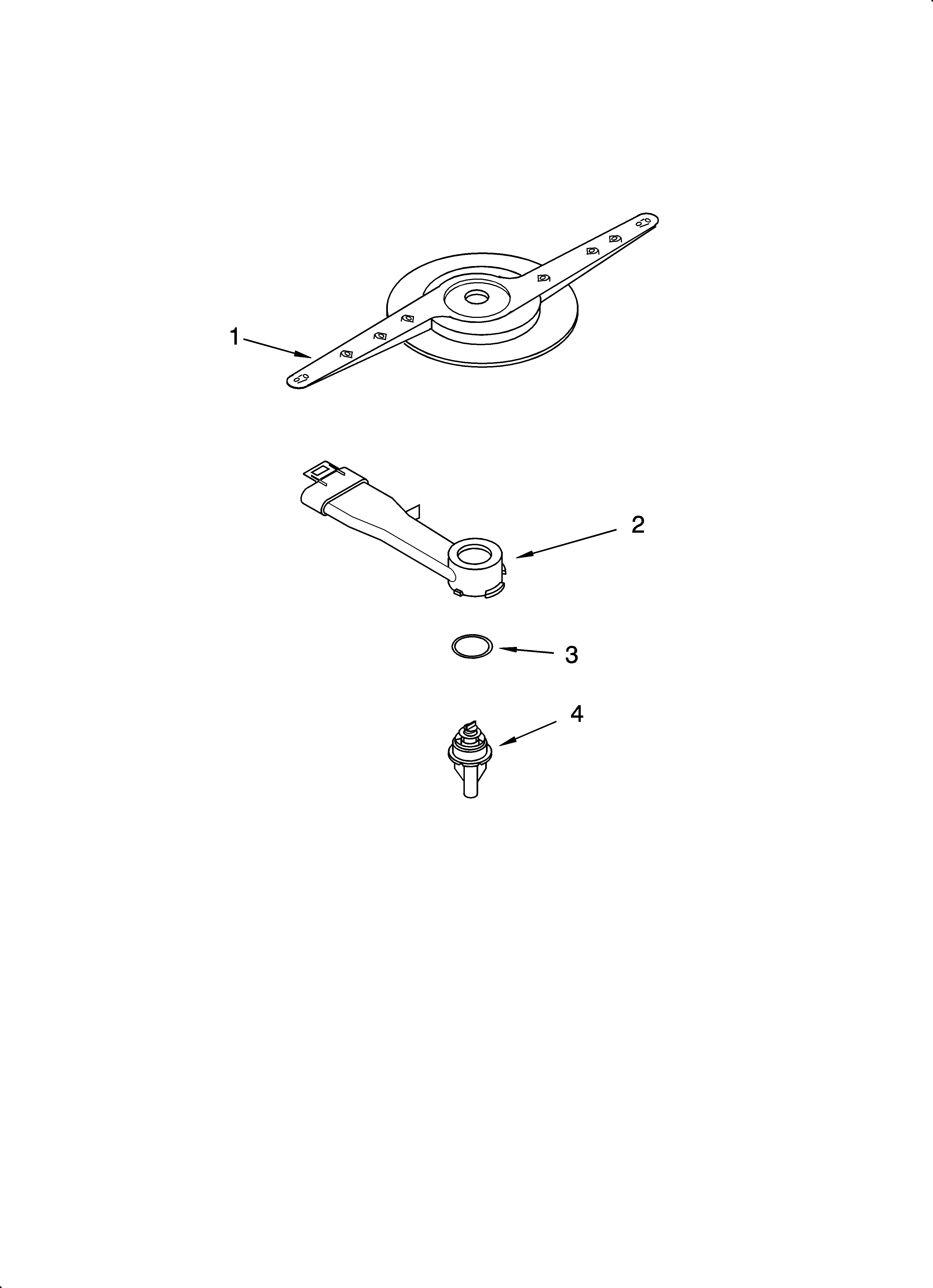 Kenmore 66513709K600 lower washarm parts diagram