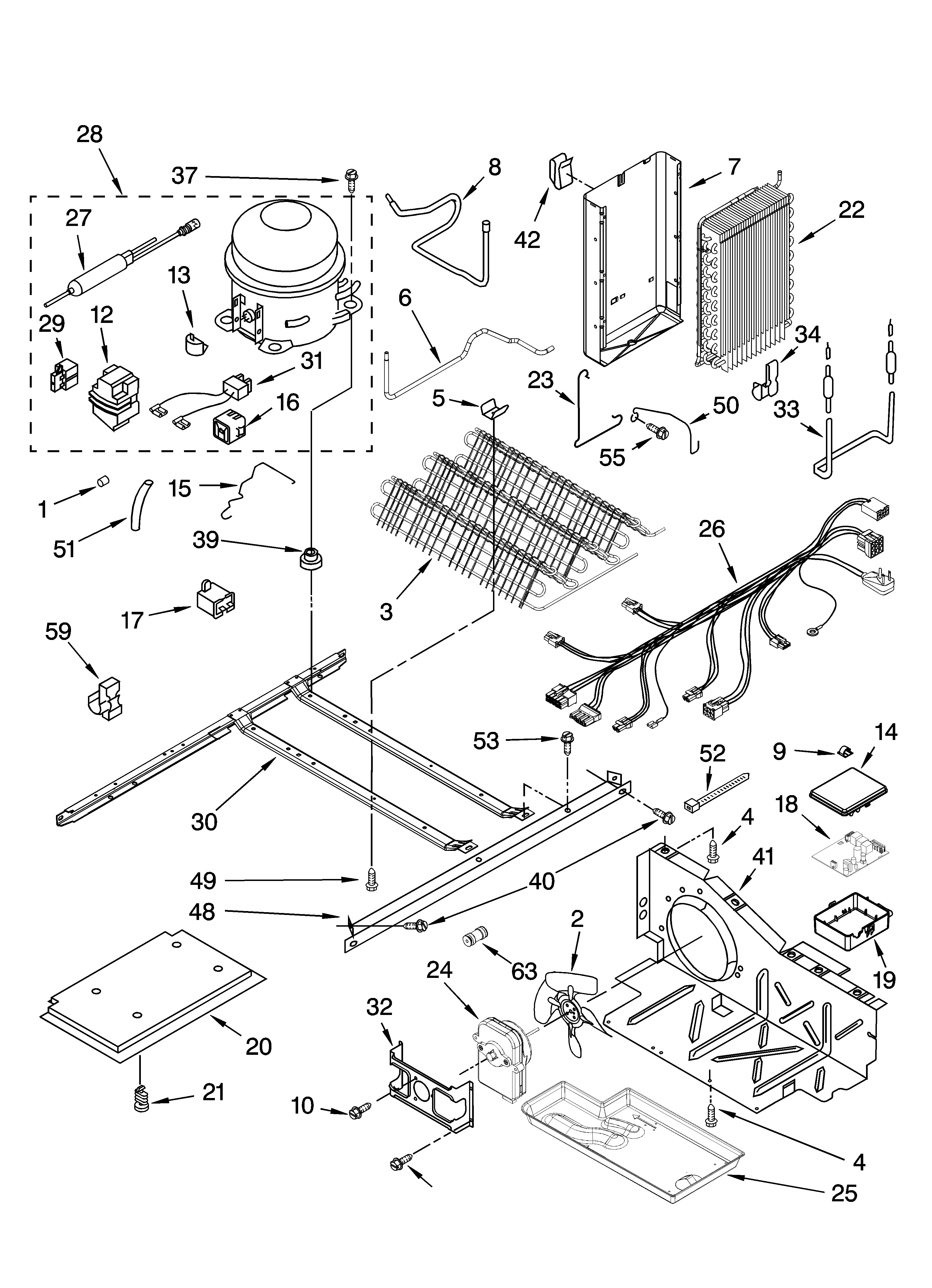 Kenmore Elite 10657453700 unit parts diagram
