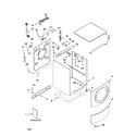 Kenmore Elite 11045089403 top and cabinet parts diagram