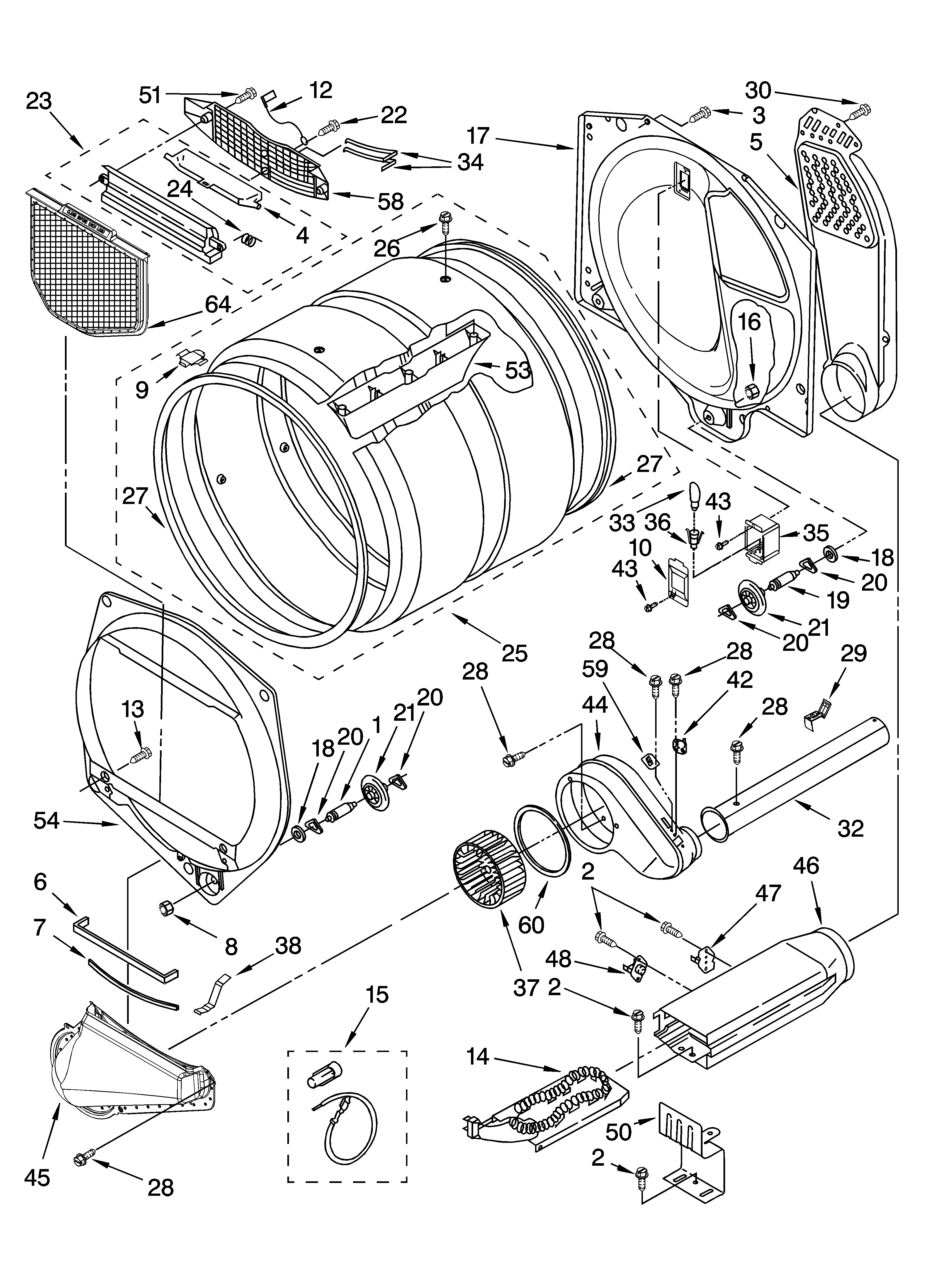 Kenmore 11067851600 bulkhead parts, optional parts (not included) diagram