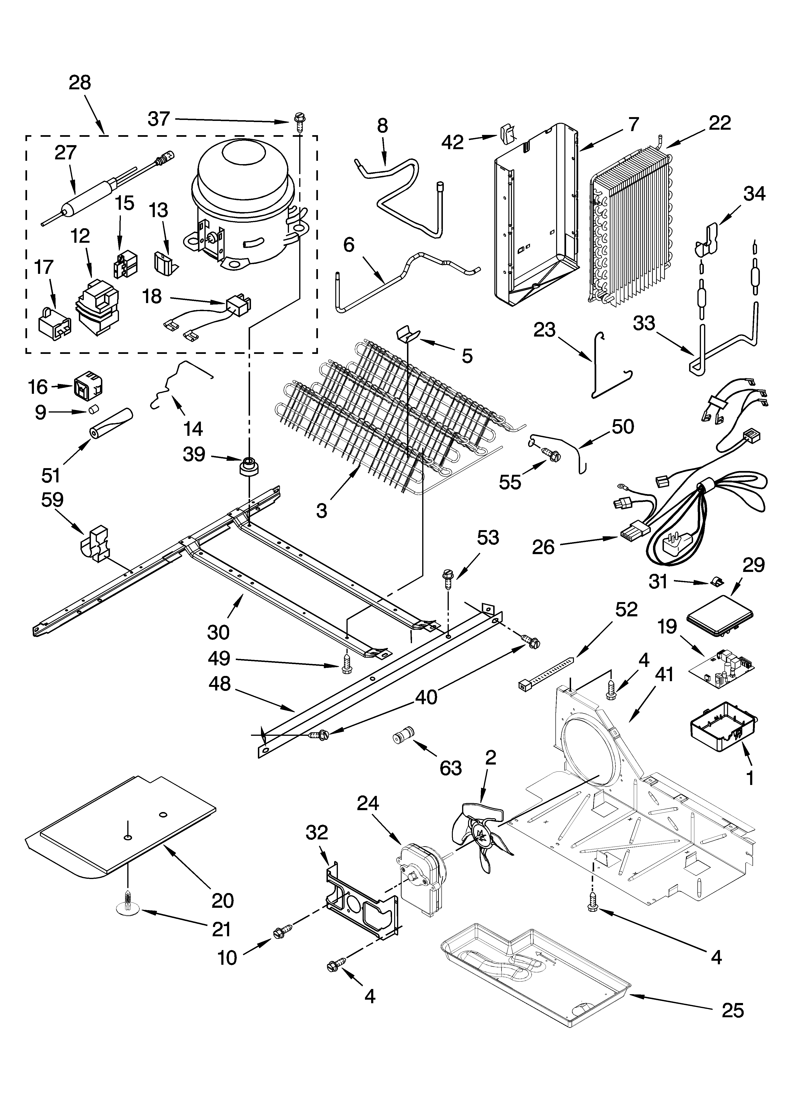 Kenmore Elite 10658174702 unit parts diagram