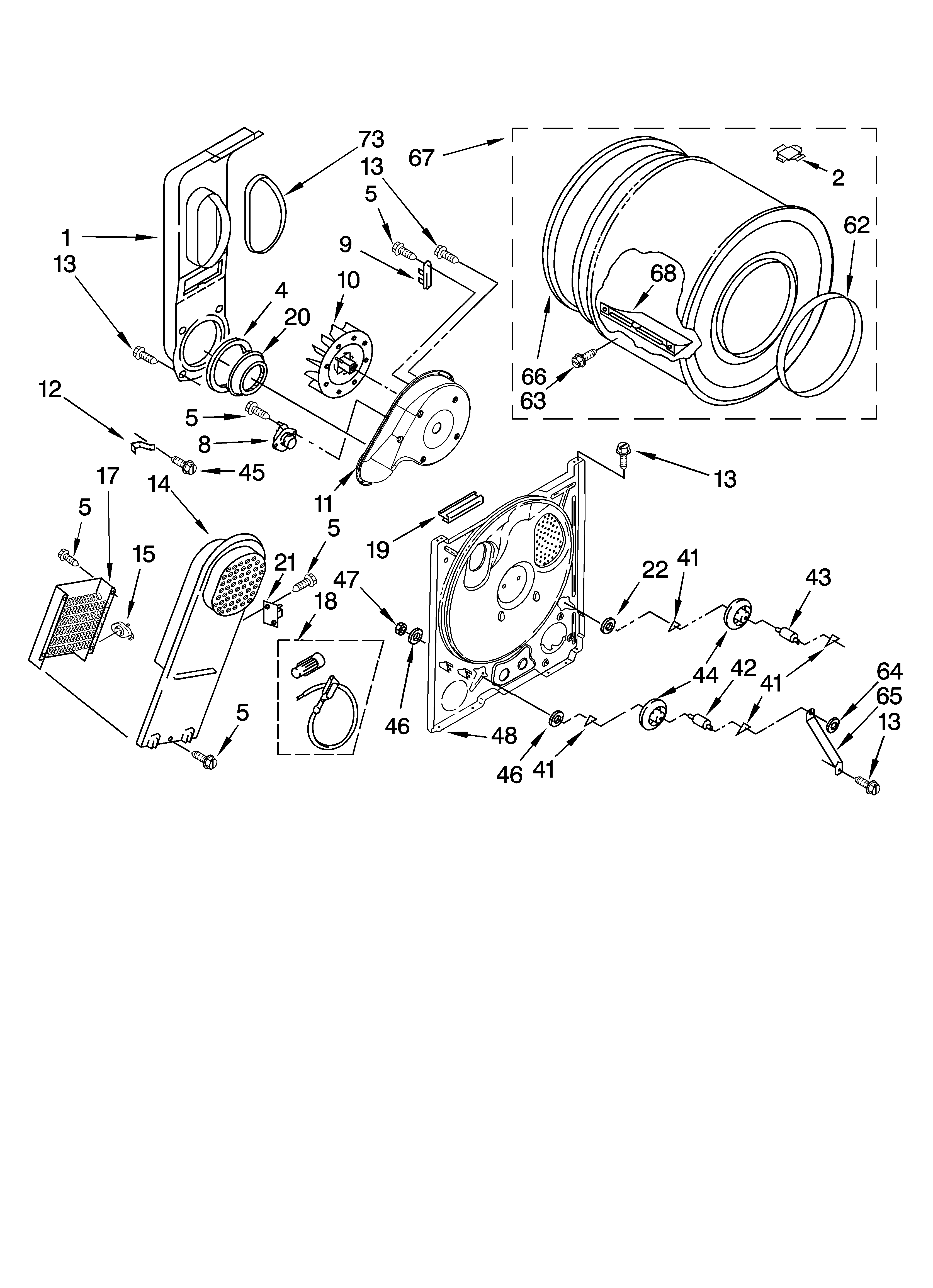 Kenmore 11067402600 bulkhead parts, optional parts (not included) diagram