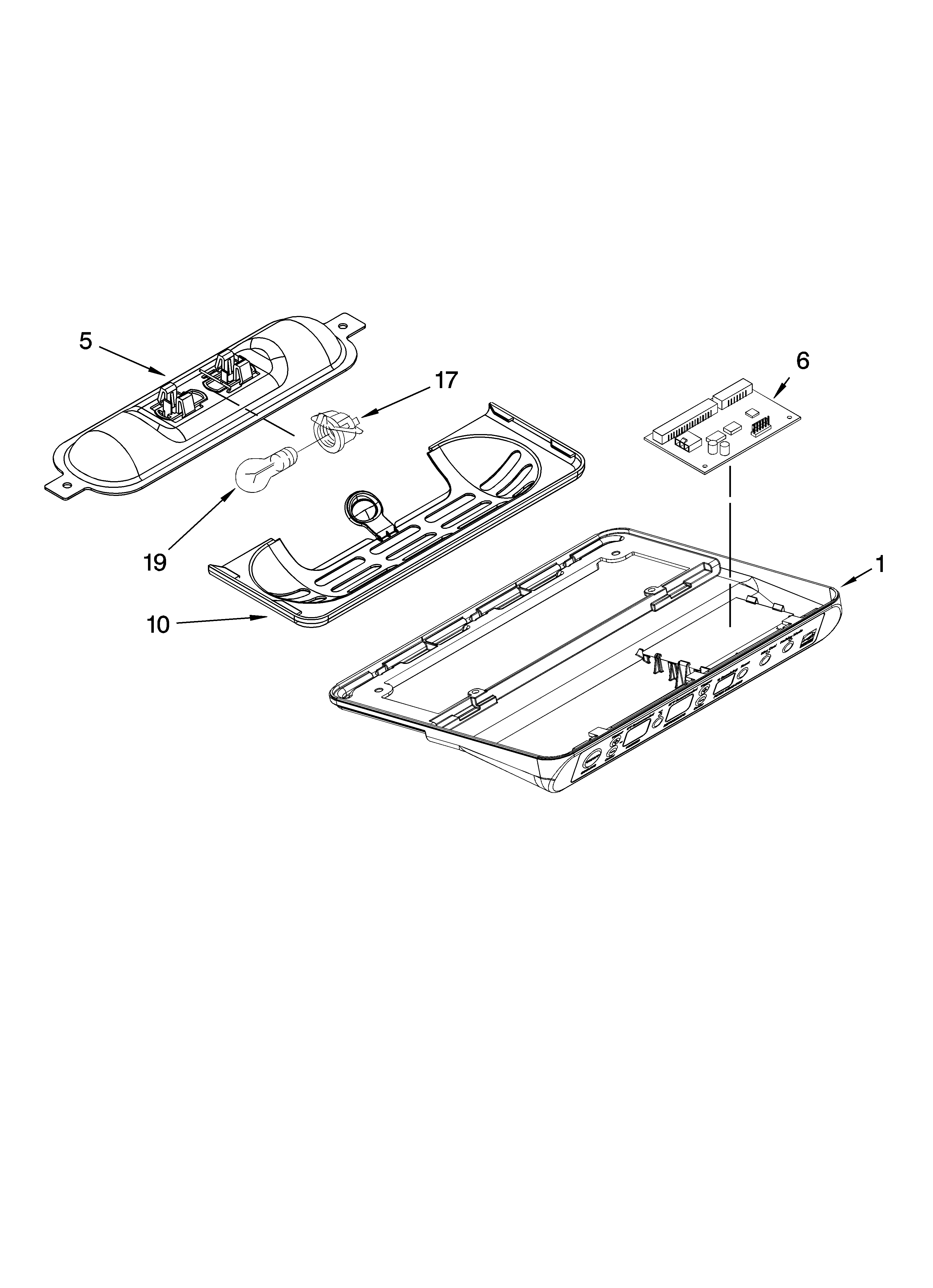 Kenmore Elite 10644432600 control parts diagram