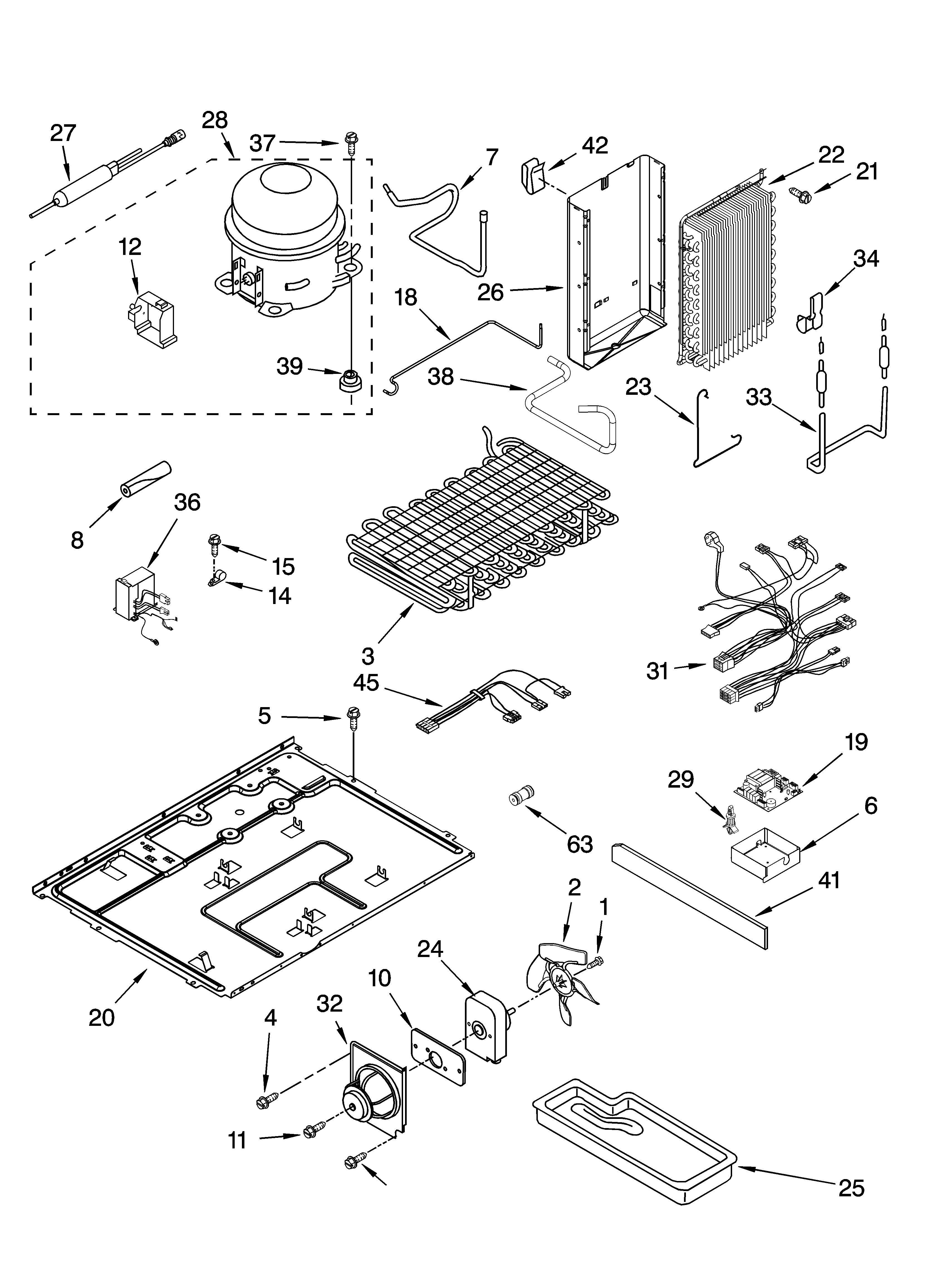 Kenmore Elite 10644432600 unit parts diagram