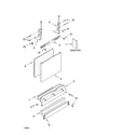 Kenmore 66513229K601 door and panel parts diagram
