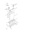 Kenmore Elite 66513863K602 door and panel parts diagram