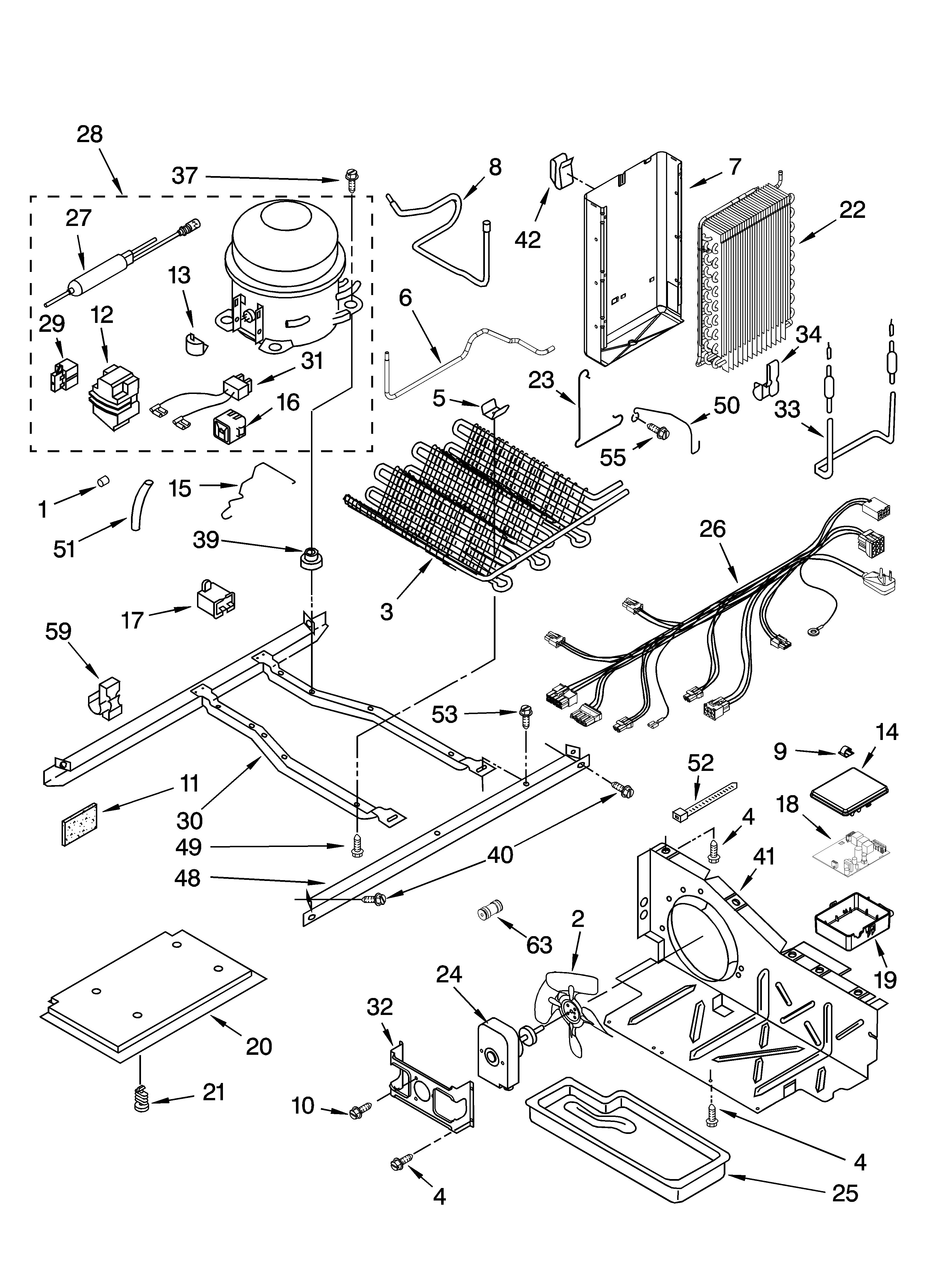 Kenmore Elite 10657704700 unit parts diagram