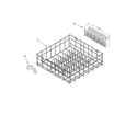Kenmore 66513683K602 lower rack parts, optional parts (not included) diagram