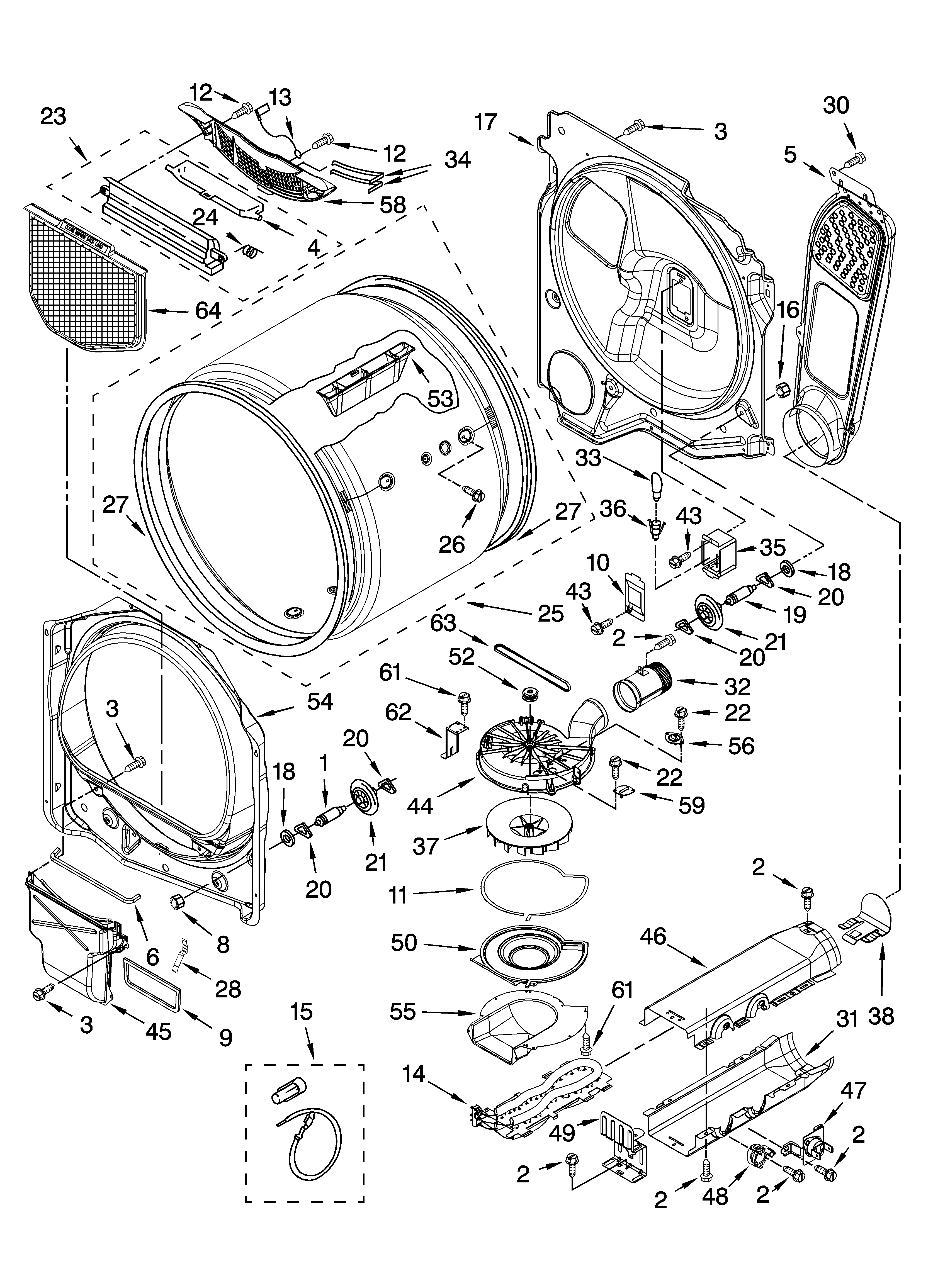 Kenmore Elite 11067052600 bulkhead parts, optional parts (not included) diagram