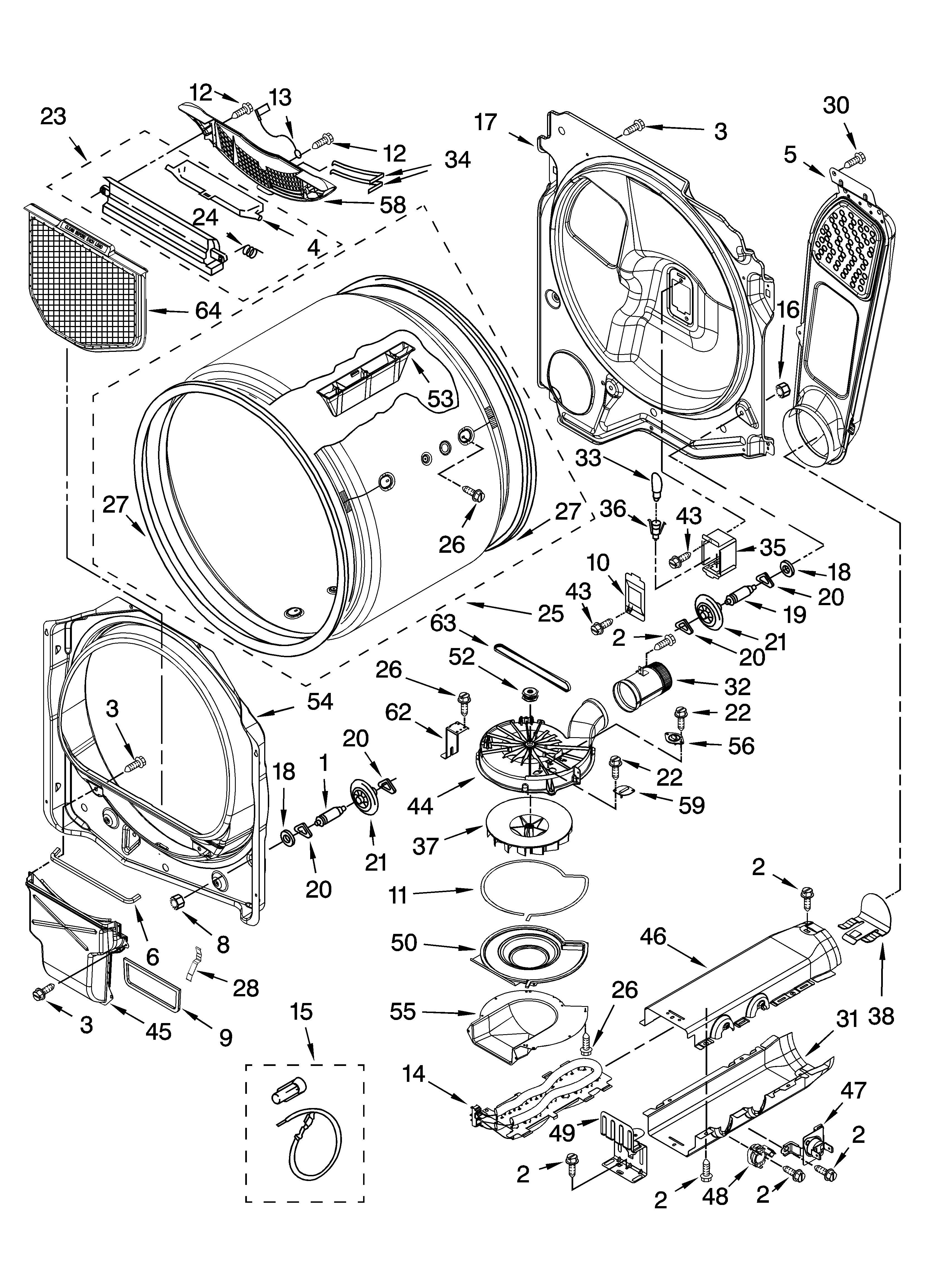 Kenmore Elite 11067062600 bulkhead parts, optional parts (not included) diagram