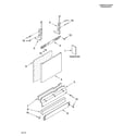 Kenmore Elite 66576972K602 door and panel parts diagram