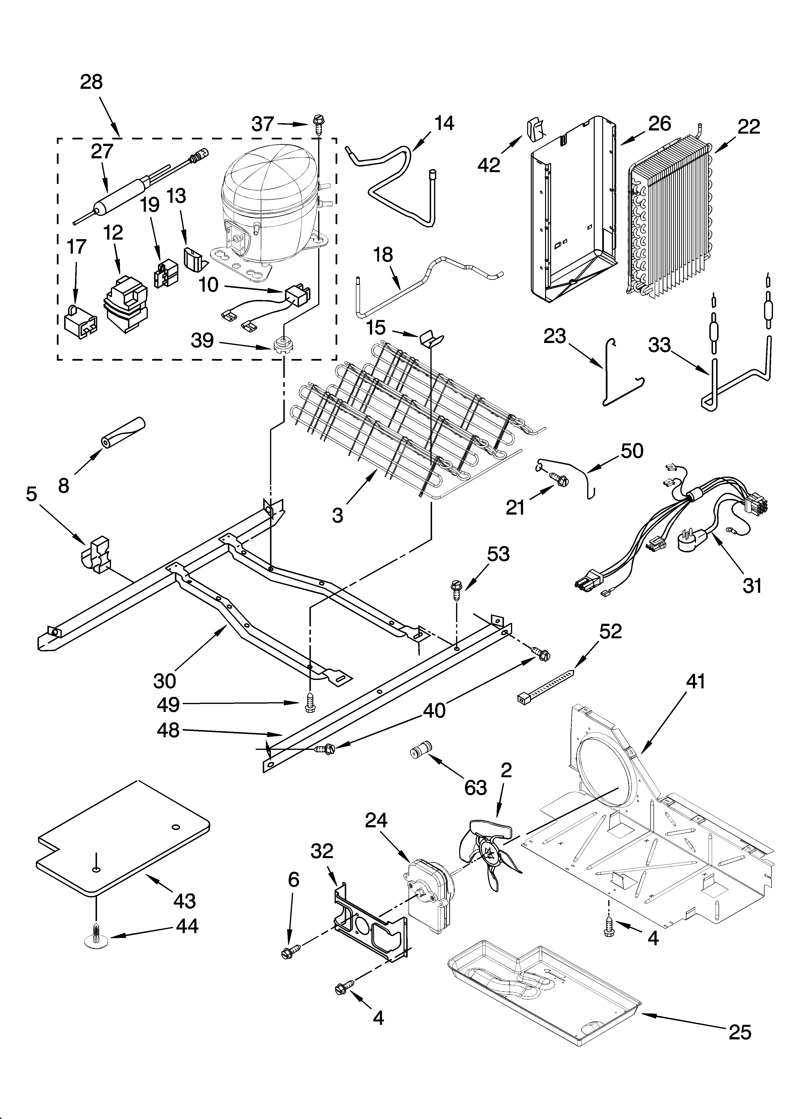 Kenmore 10657379700 unit parts diagram