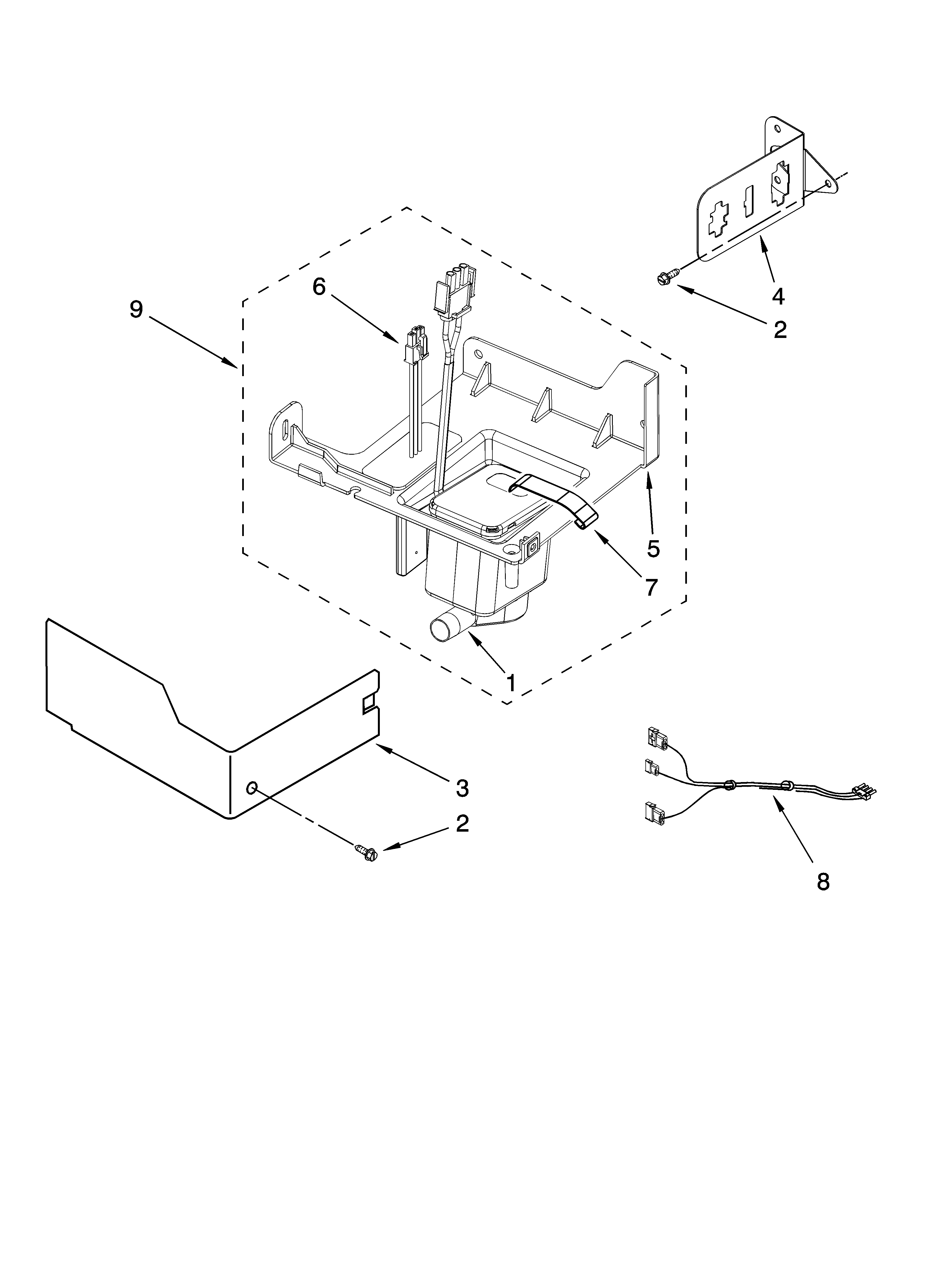 Kenmore 10689483700 pump parts diagram