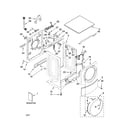 Kenmore Elite 11047088600 top and cabinet parts diagram