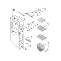 Kenmore Elite 10658976701 freezer liner parts diagram