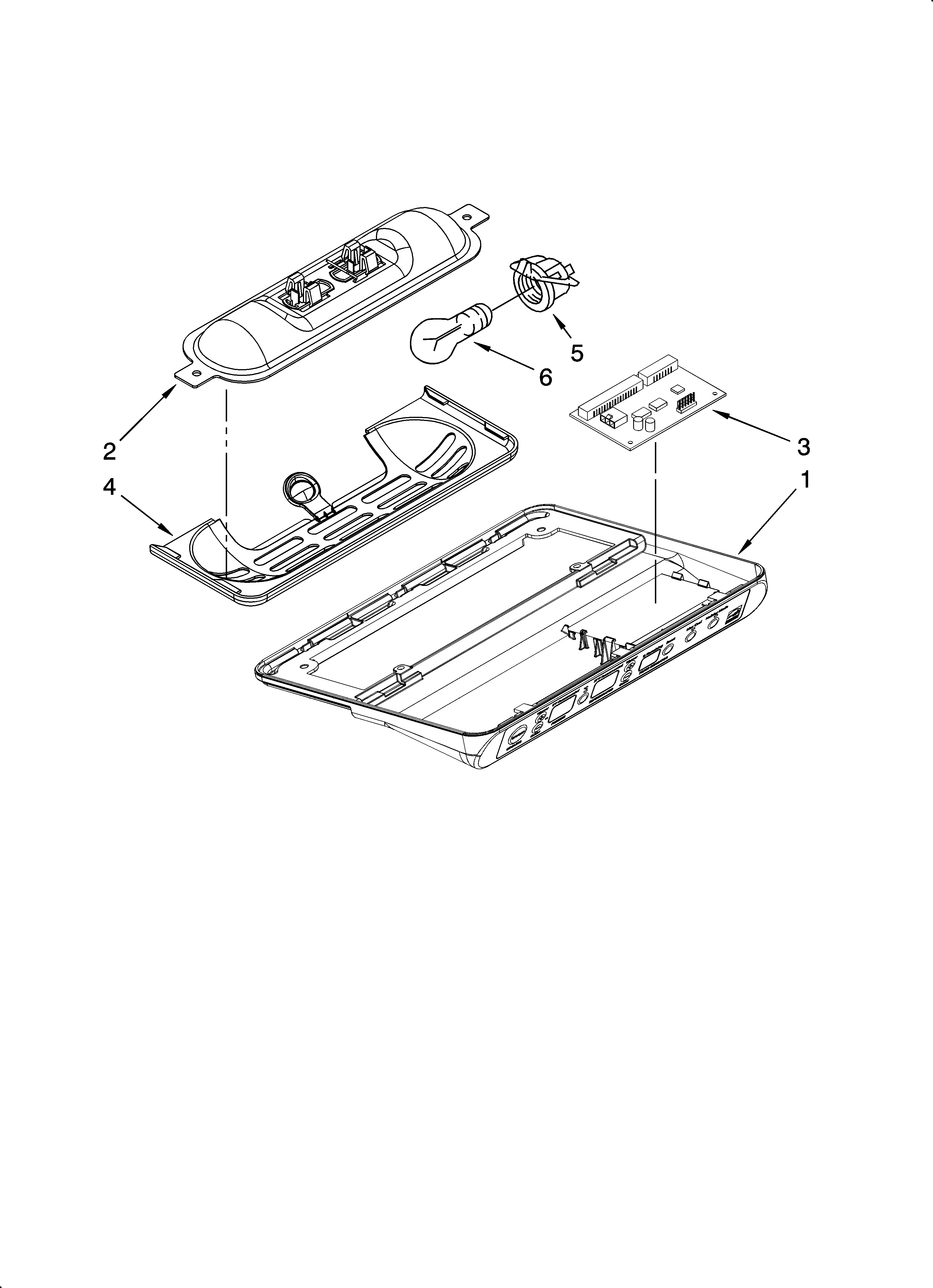 Kenmore Elite 10644033602 control parts diagram