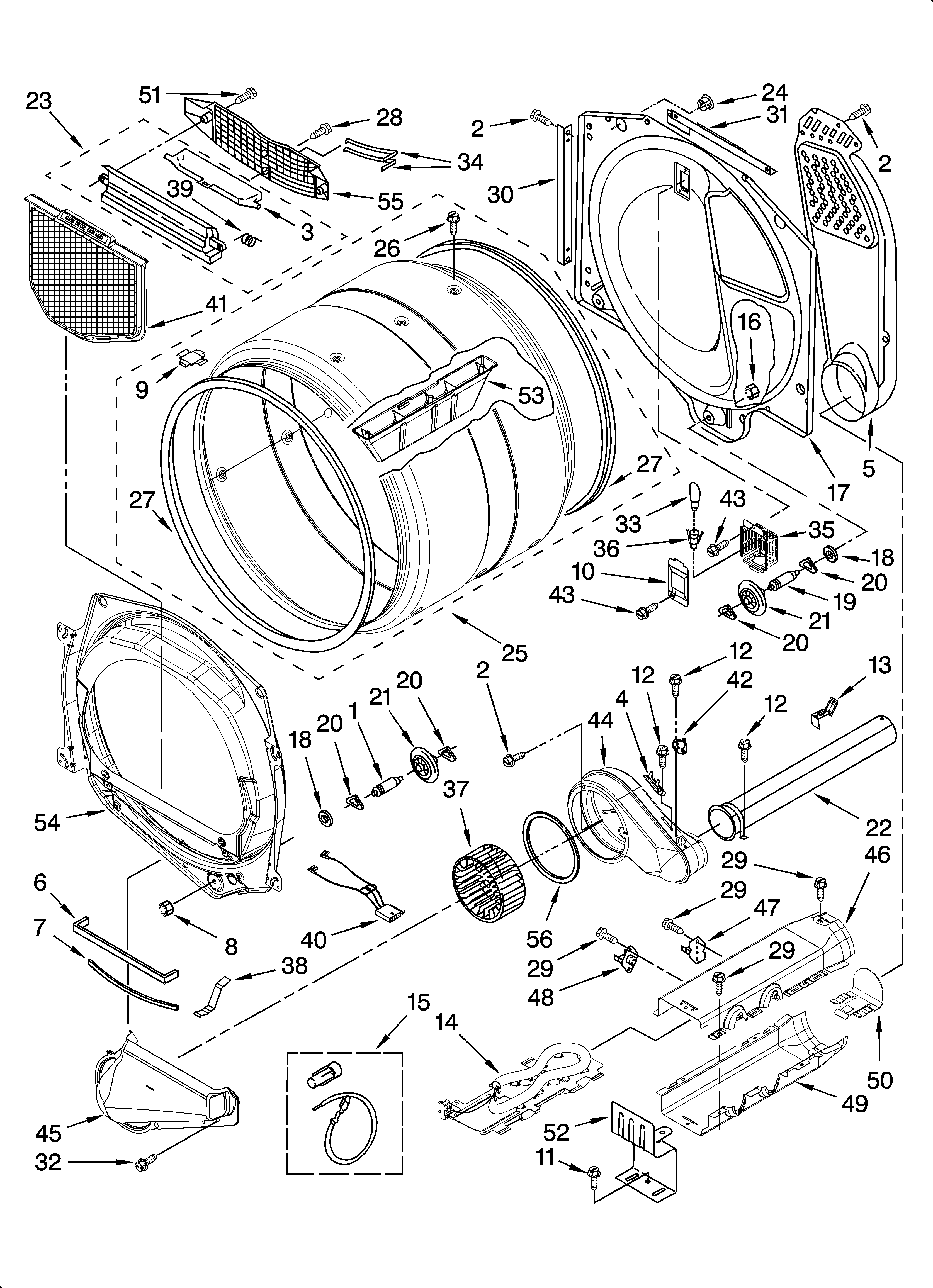 Kenmore 11087562601 bulkhead parts diagram